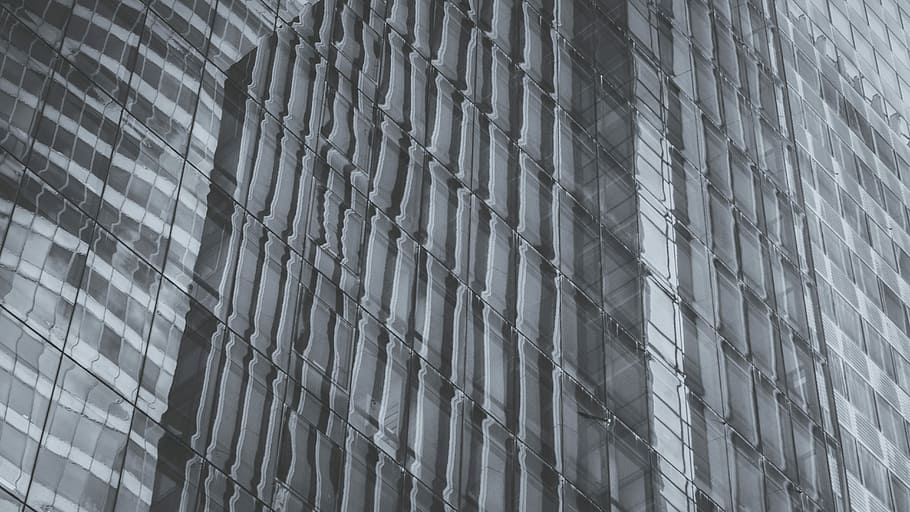 curtain wall building, untitled, architecture, pattern, windows HD wallpaper