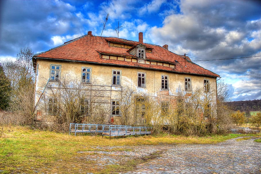 ruin, leave, old, building, break up, dilapidated, decay, lapsed HD wallpaper