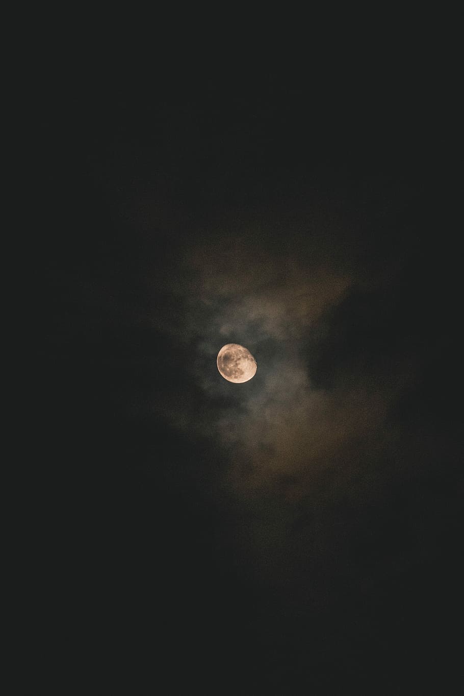 blood-moon photo, full moon, clouds, dark, sky, night, night sky HD wallpaper