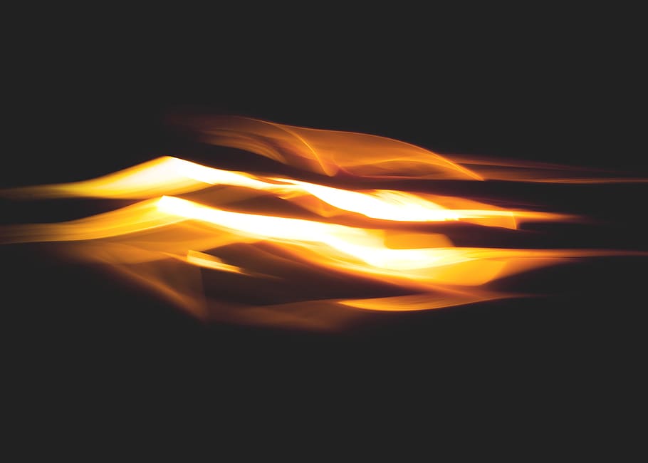orange abstract digital wallpaper, brown 3D art, black, orange HD wallpaper