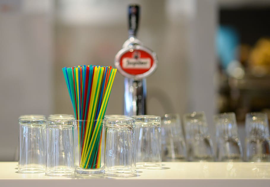 Assorted Colors of Sticks on Glass Lot, bar, blur, blurred background HD wallpaper