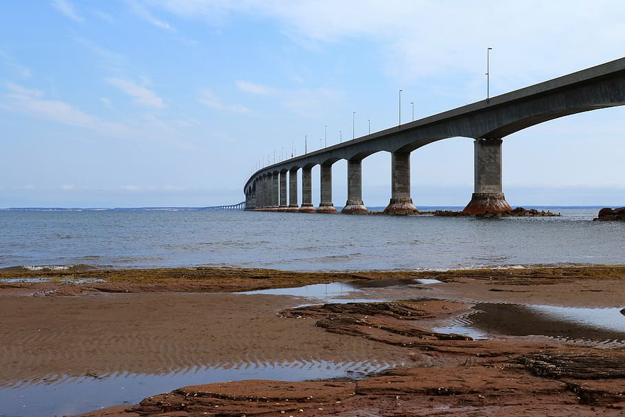 confederation bridge, pei, canada, atlantic, tourism, coast HD wallpaper