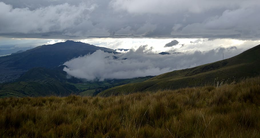 moor, mountain, clouds, sky, cloud - sky, scenics - nature HD wallpaper