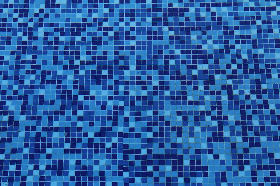 pool, bottom, in the room, tiles, blue, fugue, water, under, HD wallpaper