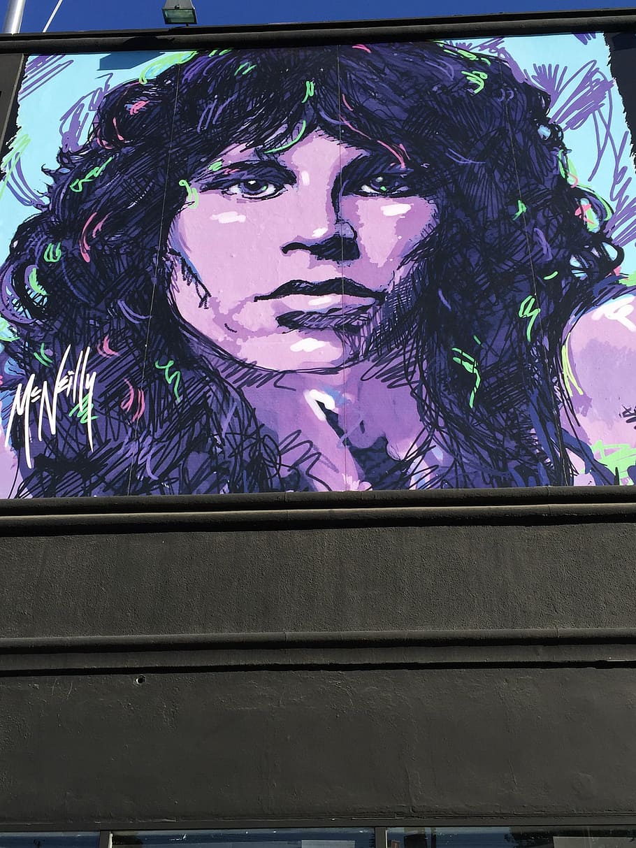 jim morrison, music, art, people, one person, front view, portrait