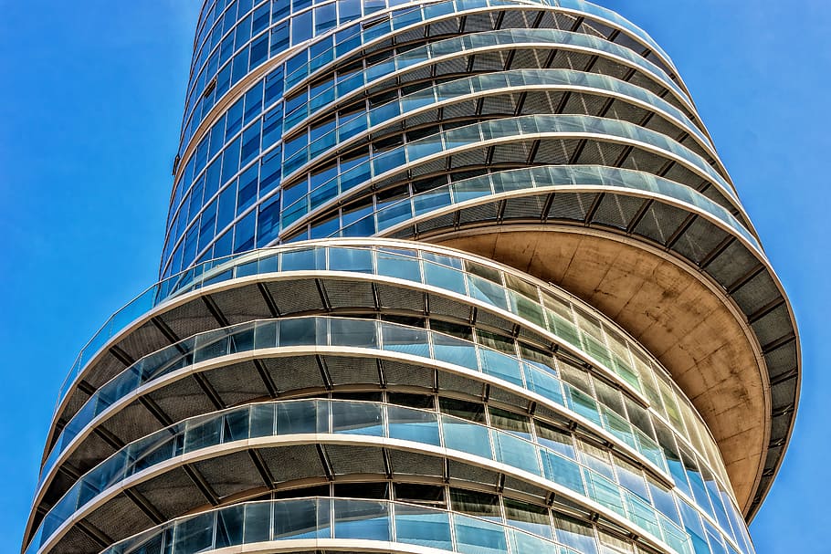 low-angle photo of high-rise building, architecture, skyscraper, HD wallpaper