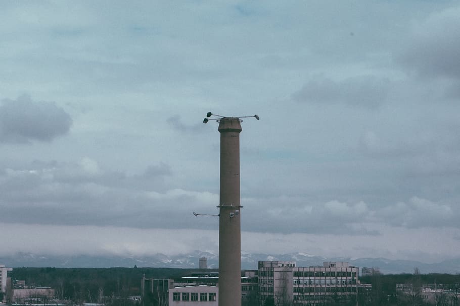 Industrial, Clouds, City, Buildings, sky, cloud - sky, day HD wallpaper