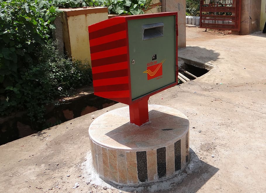mailbox, india, letter box, post box, dharwad, karnataka, sunlight HD wallpaper