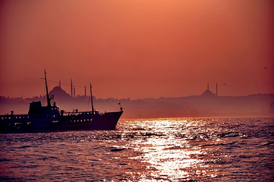 istanbul, v, topkapi palace, natural turkey, beach, sunset, HD wallpaper