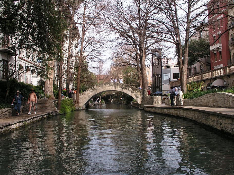 san, antonia, river, walk, city, historic, water, architecture HD wallpaper