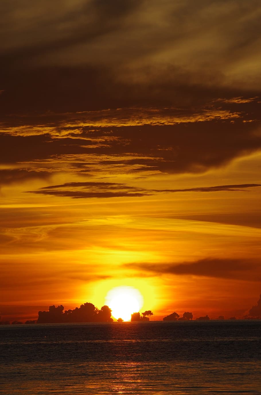 sunset, sunrise, philippines, island, sea, beach, wave, seascape