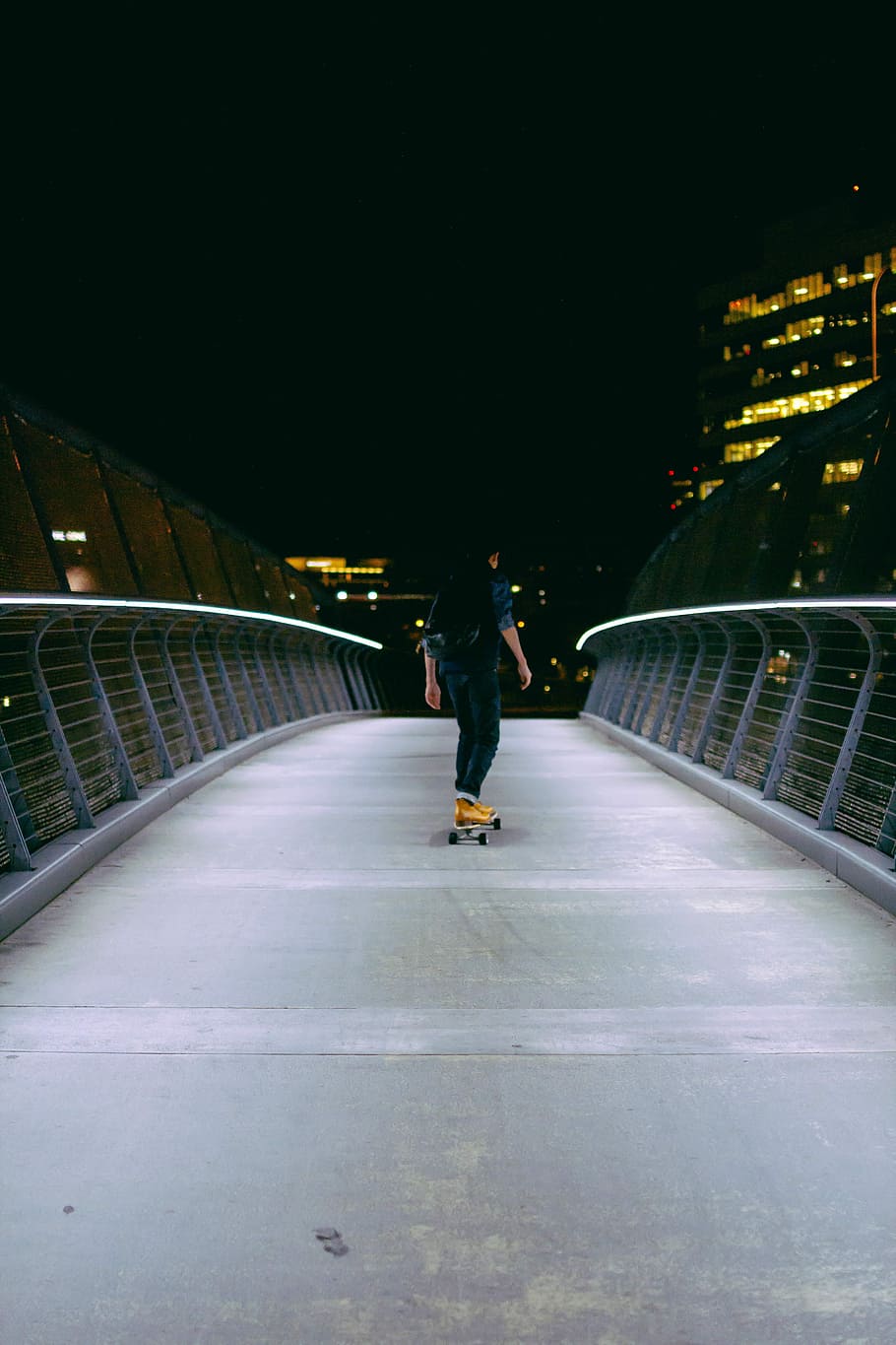 male in blue 3/4 sleeved top and blue pants on skateboard, sport HD wallpaper