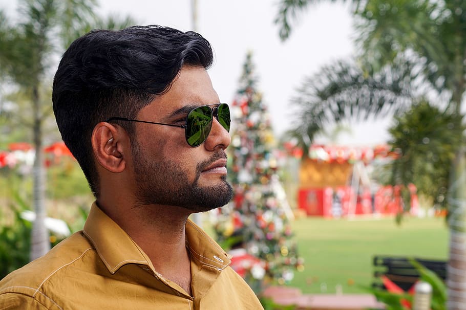 Man, Style, Side View, Celebration, Face, goggles, portrait HD wallpaper