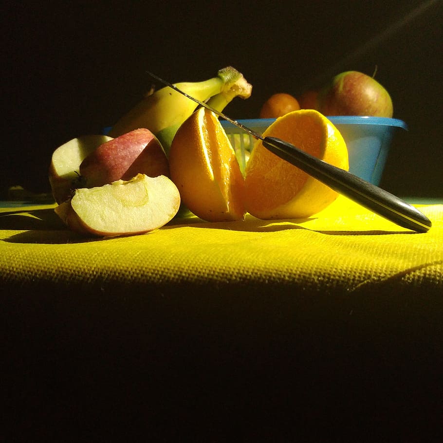 Fruit, Light, comecaravaggio, studio shot, food and drink, healthy eating HD wallpaper