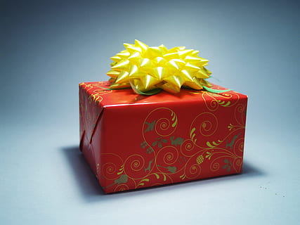 gift, box, red, present, white, bow, birthday, ribbon, xmas HD wallpaper