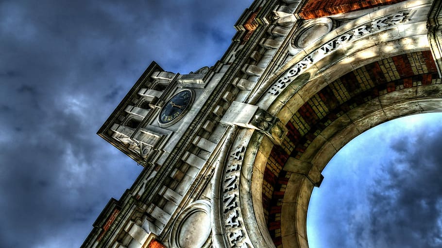 Monument, Hdr, Stonework, sky, arch, architecture, famous Place HD wallpaper