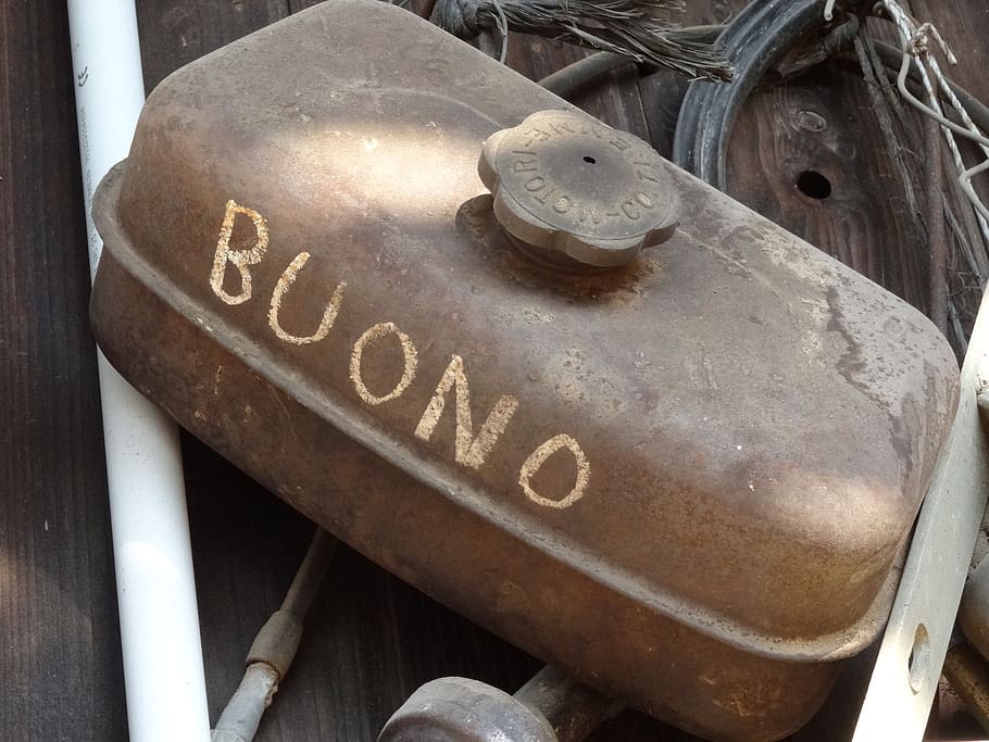 tank, container, old, rust, rusty, gut, metal, fuel, canister HD wallpaper