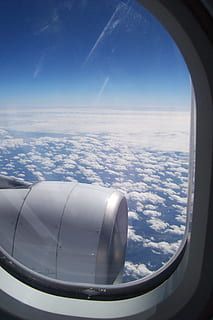 Flight, Aircraft, Turbine, Fly, sky, clouds, airplane, air Vehicle HD wallpaper