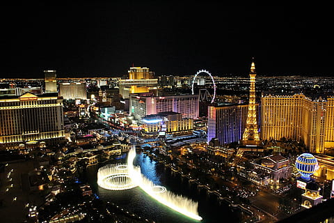 Casino Las Vegas City Background Wallpaper : Insert Your Photos, Text  ID:127891