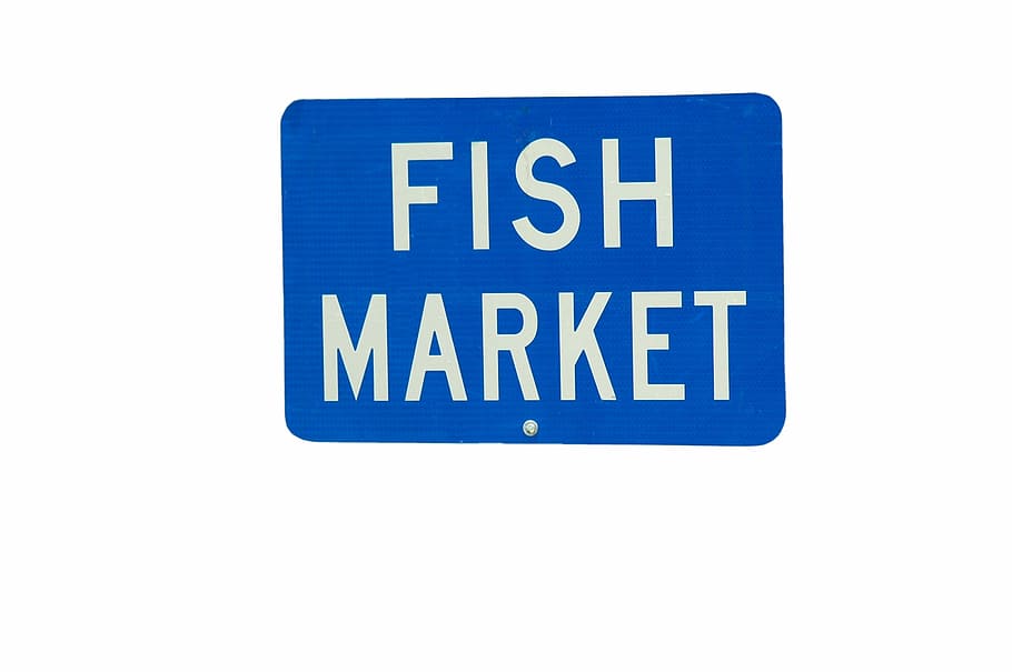 Fish Market, Sign, Signage, signage market, for sale, seafood, HD wallpaper