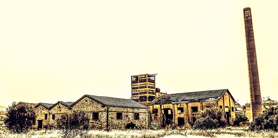 factory, old, abandoned, industrial, building, grunge, dirty HD wallpaper