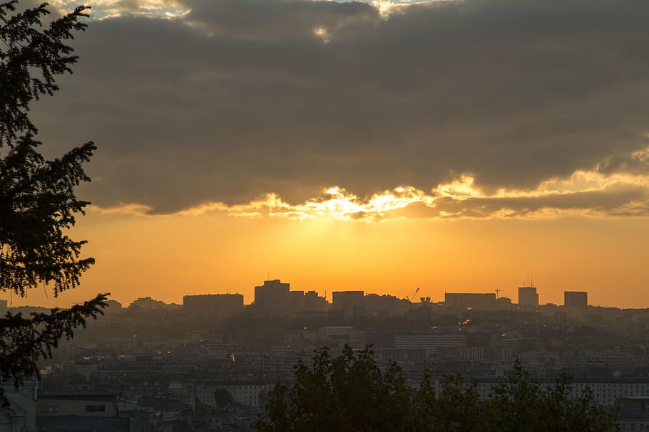 morning, sky, clouds, beautiful, landscape, sunrise, sunset HD wallpaper