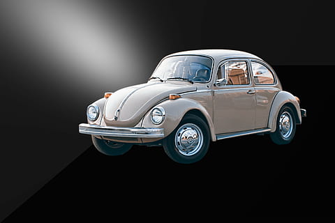 gray Volkswagen Beetle coupe, old car, historically, auto, oldtimer HD wallpaper