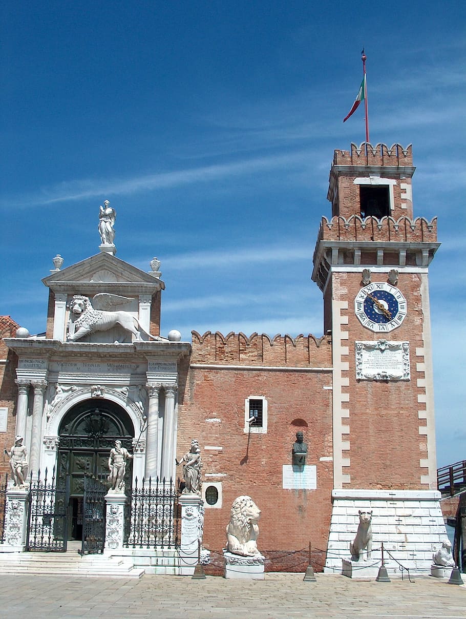 building, venice, tower, architecture, built structure, building exterior HD wallpaper