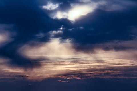 A Taste of Heaven, dark cloudy sky, cloudscape, nature, weather HD wallpaper