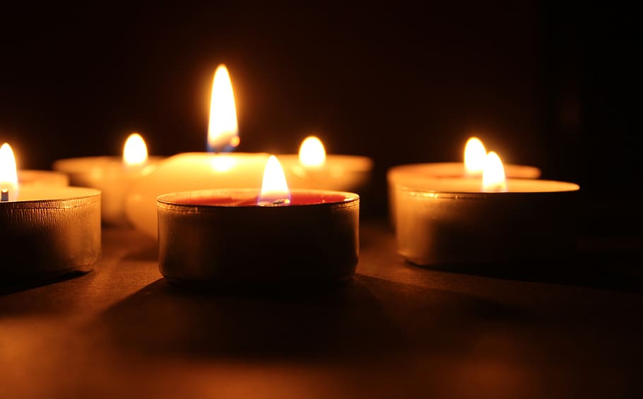 candles, flames, mood, evening, glow, light, night, the ceremony HD wallpaper