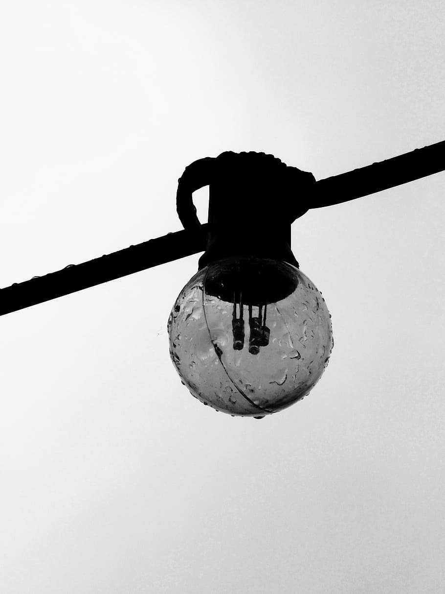bulb, light, lighting, bulbs, black and white, art, creativity HD wallpaper