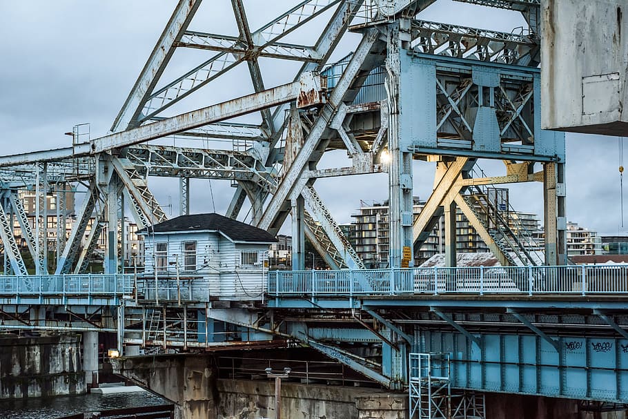 architecture, structures, bridges, walkways, lodge, steel, beams HD wallpaper