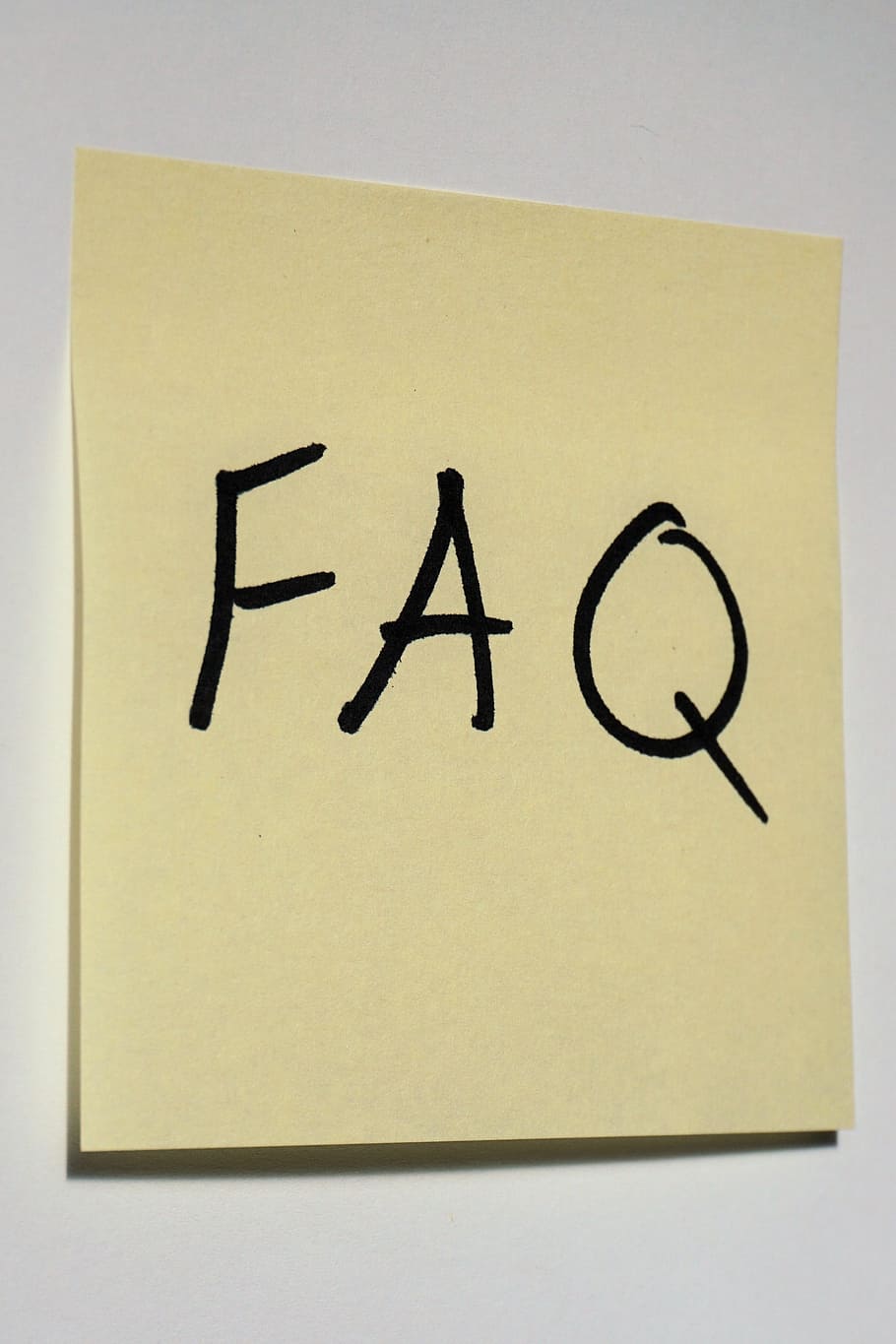 beige printer paper with FAQ text, Post It, List, Note, Adhesive, HD wallpaper