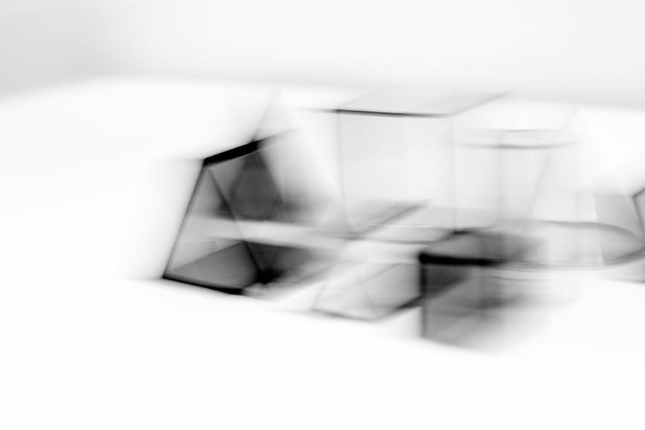 untitled, blur, shape, black, white, black and white, blurred motion HD wallpaper