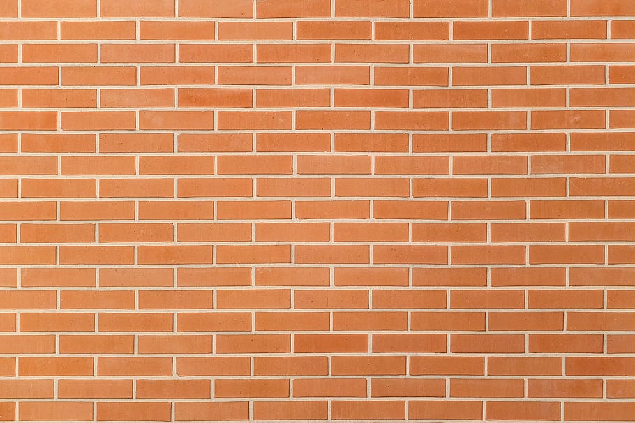 brown bricks wall, brick wall background, pattern, concrete HD wallpaper