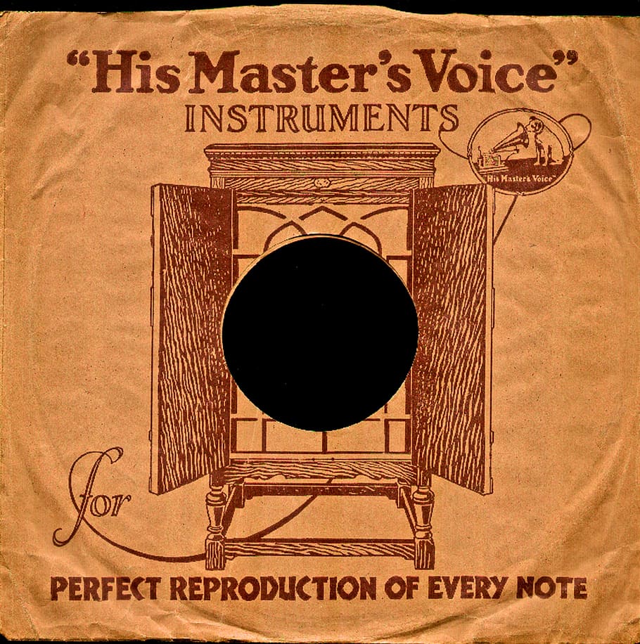 his masters voice, shellac, shellac disc, 78rpm, album cover