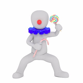 person holding multicolored lollipop illustration, males, 3d model HD wallpaper