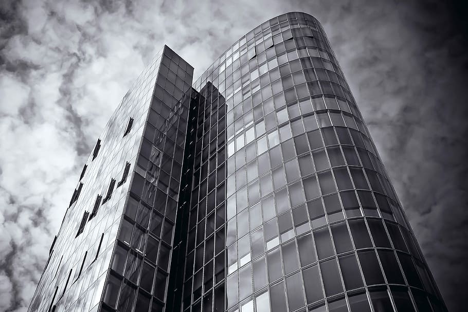 low-angle photography of high-rise building, architecture, skyscraper HD wallpaper
