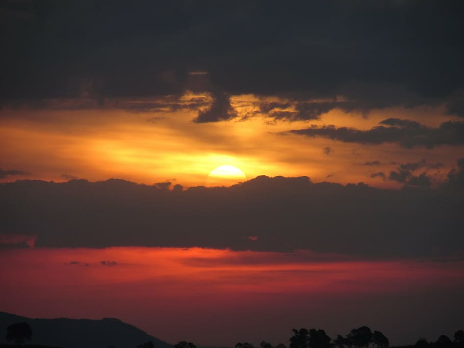 sol, sky, sunset, sunrise, dawn, eventide, landscapes, dramatic sky HD wallpaper
