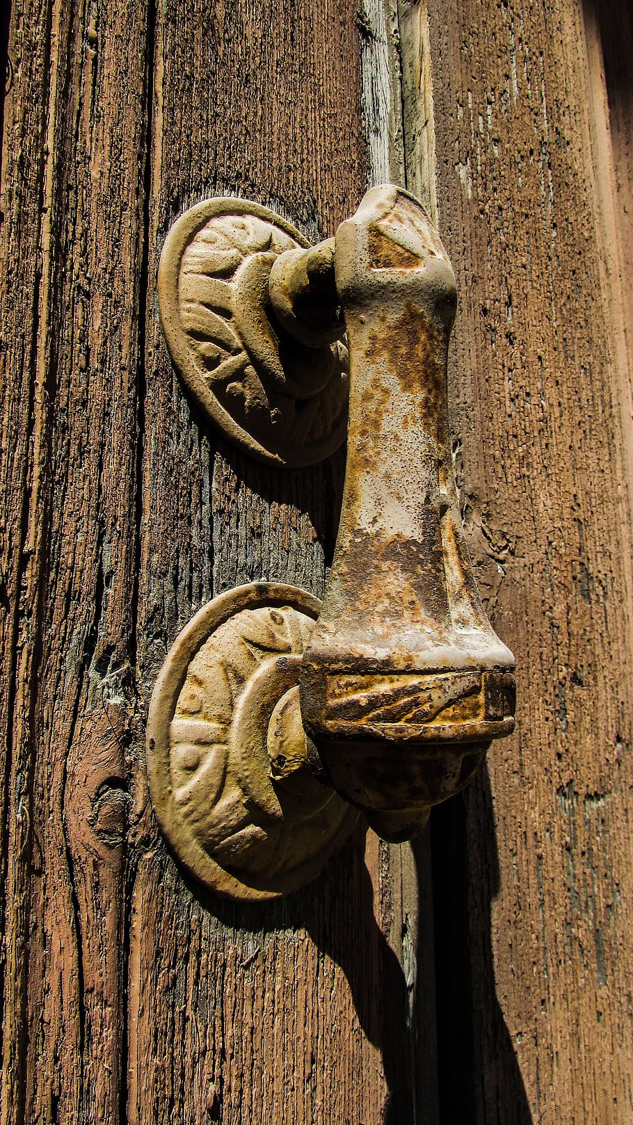 Knocker, Metallic, Old, Antique, rusty, decorative, vintage HD wallpaper