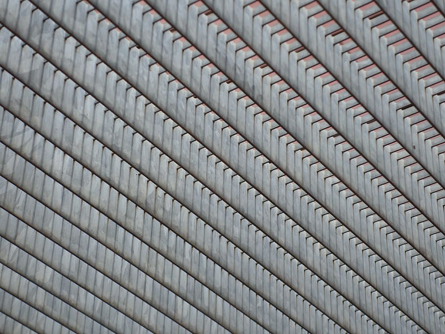 grid, from the bottom, metal, regularly, pattern, steel, backgrounds HD wallpaper