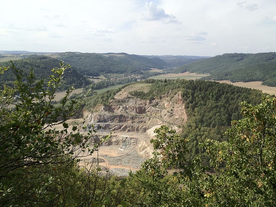 Quarry, Hill, Stones, Landscape, wilderness, scenery, natural HD wallpaper