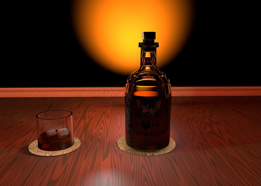 Whisky, Glass, Alcohol, Drink, Brandy, whiskey, bottle, bar, HD wallpaper