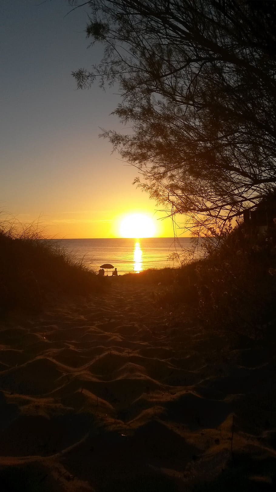 sunset, beach, sky, beauty in nature, scenics - nature, tranquility HD wallpaper
