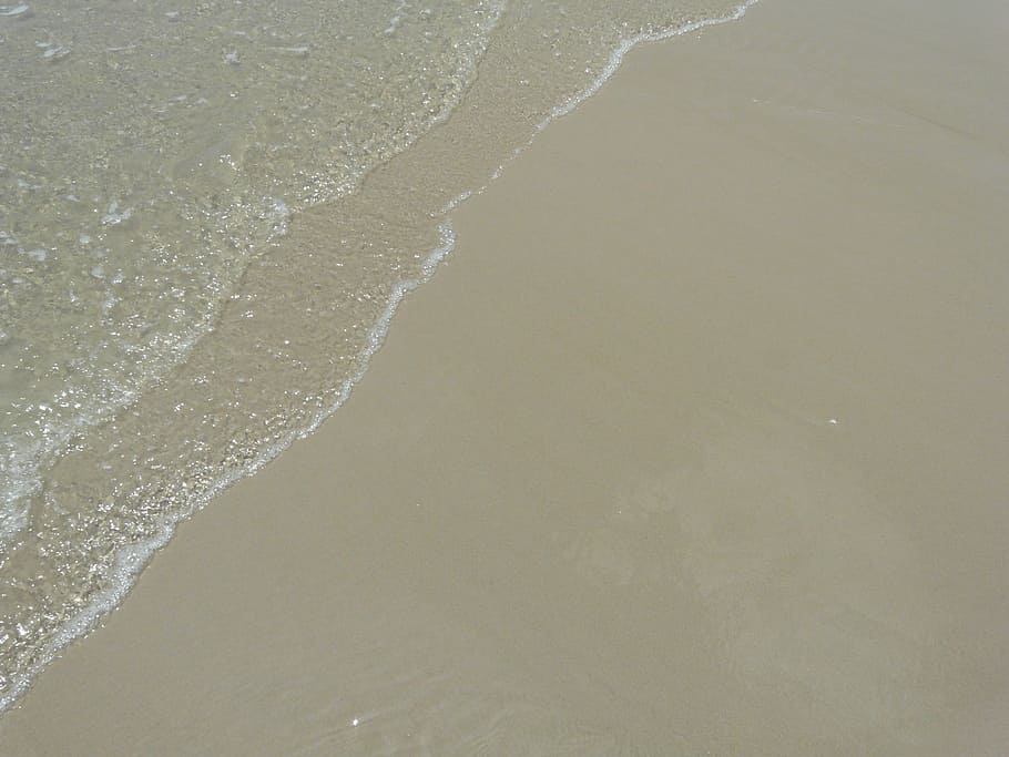 Sea, Beach, Water, Wave, Relax, Holiday, close-up, backgrounds HD wallpaper