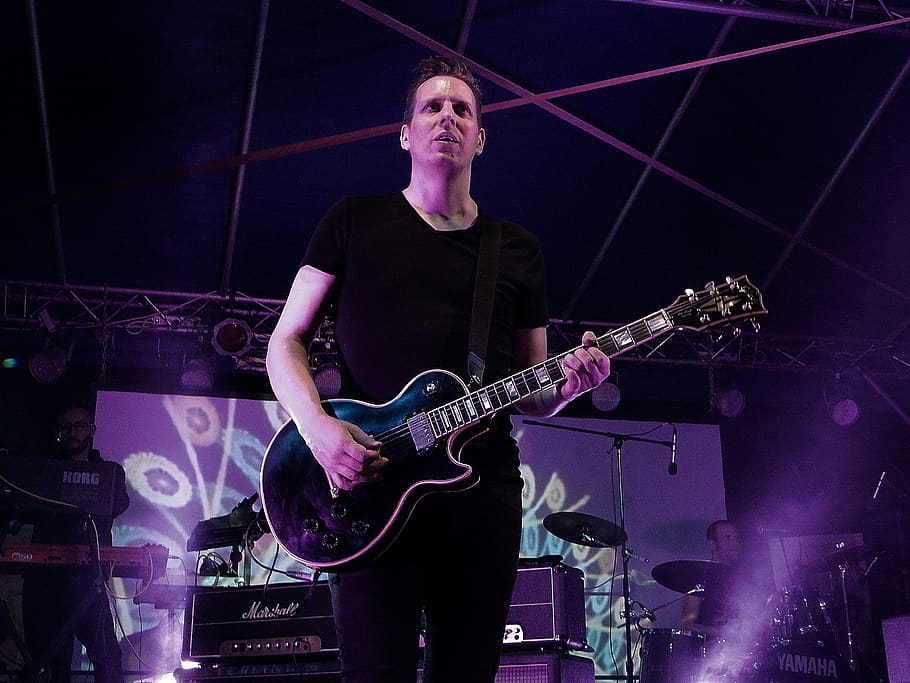 guitar, concert, guy, music, musical instrument, arts culture and entertainment HD wallpaper