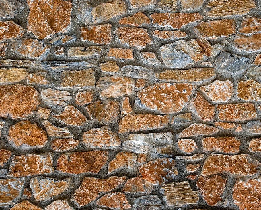 texture, pierre, ancient wall, lichen, full frame, built structure HD wallpaper