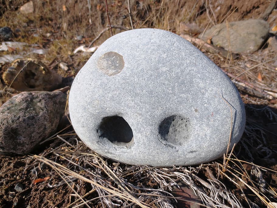 rock, stone, face, stone formation, nature, lake superior, lakeside HD wallpaper