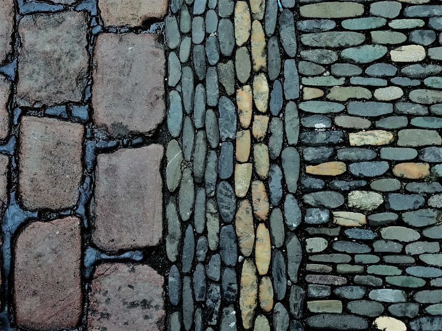 brick, old, ground, pattern, structure, stone, backgrounds HD wallpaper