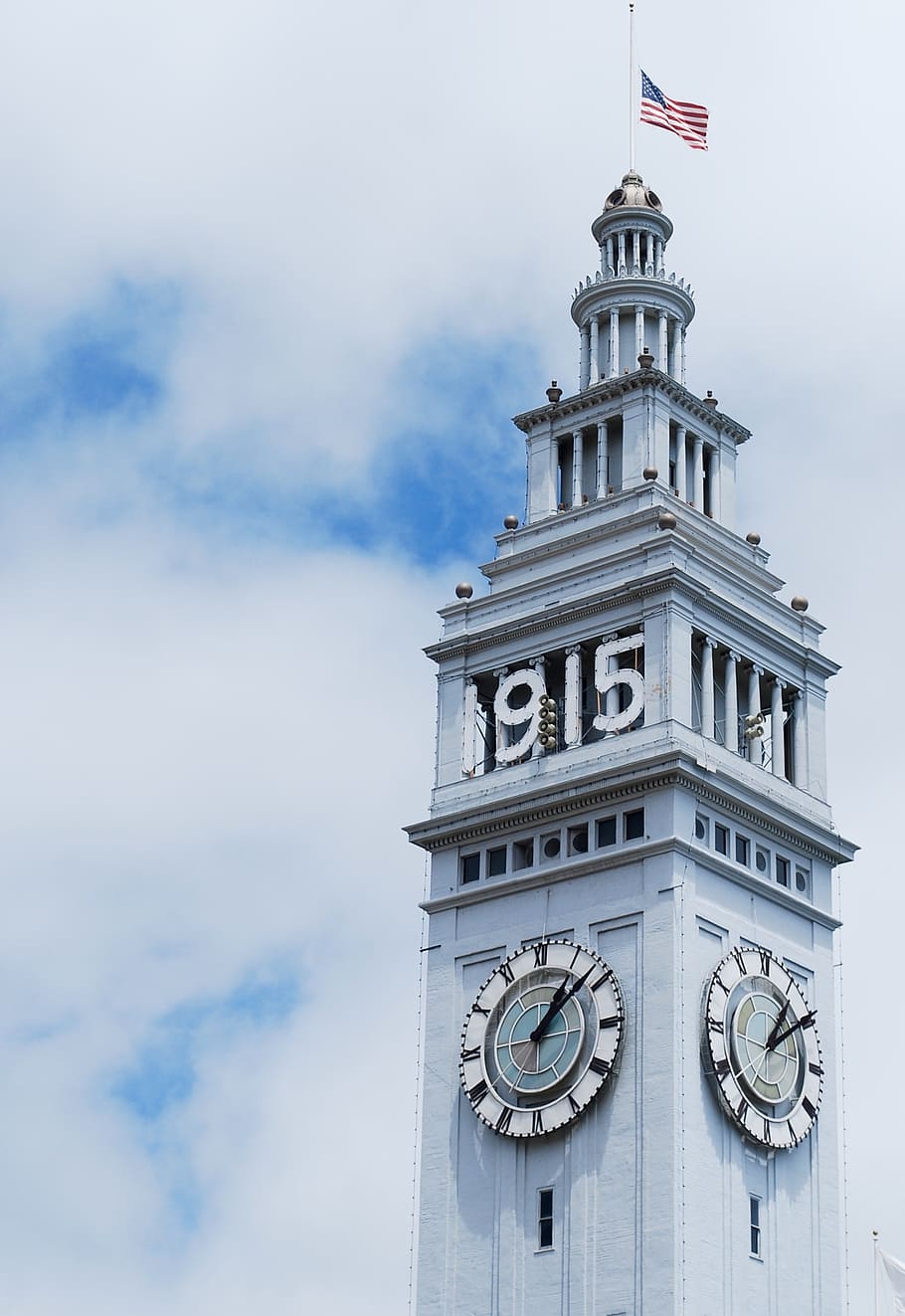 ferry building, san francisco, architecture, historic, tower